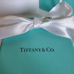 Blue Enamel Jump Ring!! Rare! T and Co.